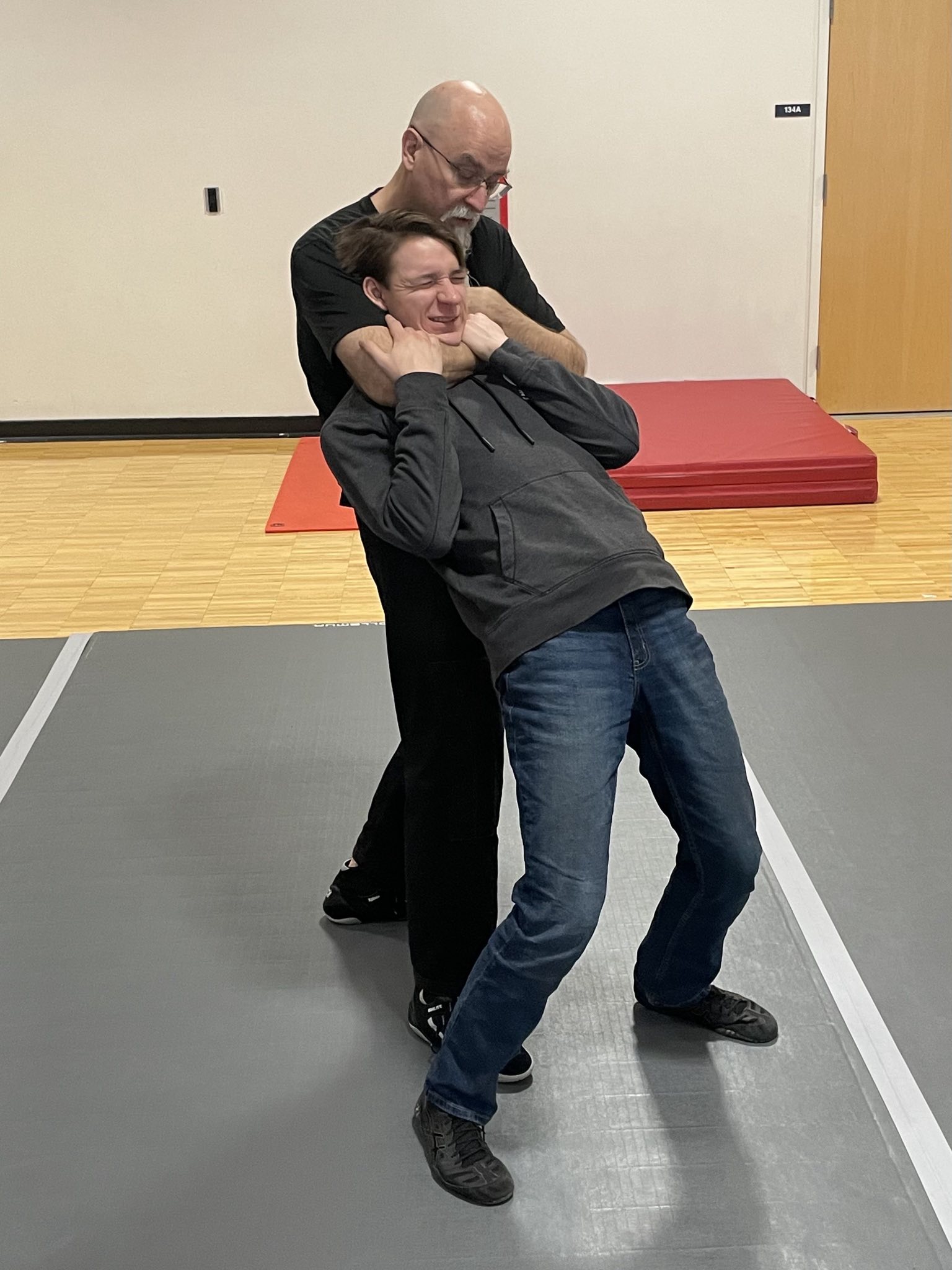 Joel giving Clayton a hug!